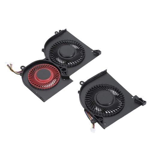Bewinner Laptop-Lüfter, Geräuscharmer, Effizienter Lüfter für GS65 GS65VR P65 MS 16Q4 MS 16Q5, Aluminiumlegierung, 4-polig (CPU und GPU) von Bewinner