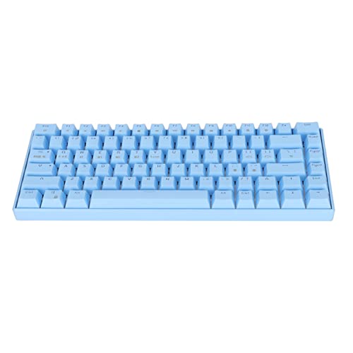 Bewinner Mechanische Gaming Tastatur, Blaue Mechanische Tastatur mit 82 Tasten, Unterstützt 2.4G/BT 3.0/5.0/USB C Kabelgebunden, 1800 MAh Akku, Ergonomische Tastatur mit RGB (Linearer von Bewinner