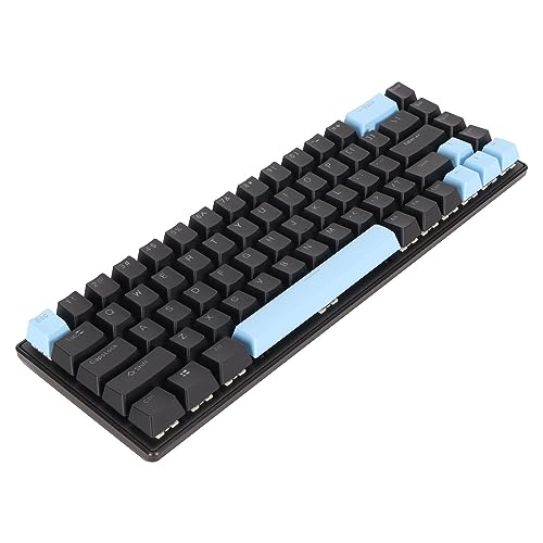 Bewinner Mechanische Gaming Tastatur mit 68 Tasten, Kompakte USB kabelgebundene Computertastatur mit Blauem Schalter, RGB Gaming Tastatur mit Hintergrundbeleuchtung für Windows Laptop PC von Bewinner