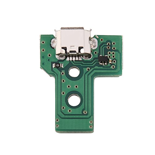 Bewinner Micro USB-Ladeanschluss-Anschlusskarte für PS4 Controller, Ersatz-Micro-USB-Ladebuchsenplatine für PS4 USB-Ladeanschluss-Sockelplatine für PS4 von Bewinner