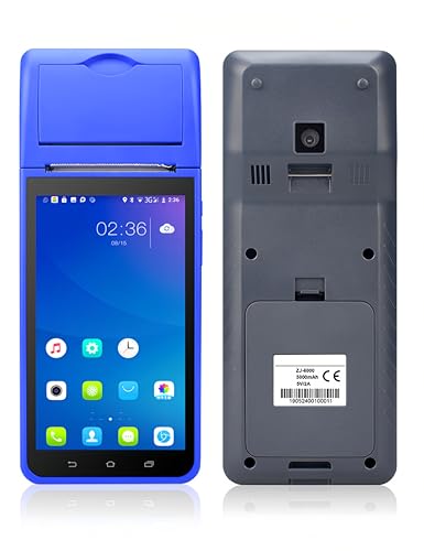 Bewinner Mini POS PDA Bondrucker mit 5,5-Zoll-Touchscreen, 5000mAh 58 MM USB Thermodrucker, 4G LTE WiFi 1D-2D-QR Belegdrucker, Bluetooth Barcodescanner für Android 8.1 Bewinner Mini POS PDA Bondrucker mit 5,5-Zoll-Touchscreen, 5000mAh 58 MM USB Thermodrucker, 4G LTE WiFi 1D-2D-QR Belegdrucker, Bluetooth Barcodescanner für Android 8.1 von Bewinner
