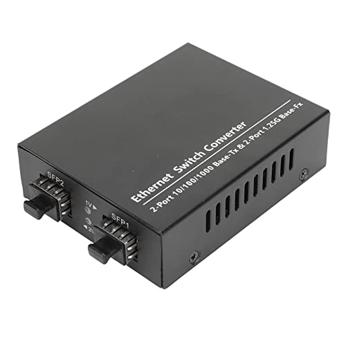 Bewinner Multimode Glasfaser Medienkonverter, Gigabit SFP zu RJ45 Glasfaser Medienkonverter, Glasfaser zu Ethernet Konverter Multimode Glasfaser Me, Vielseitige Kompatibilität, von Bewinner