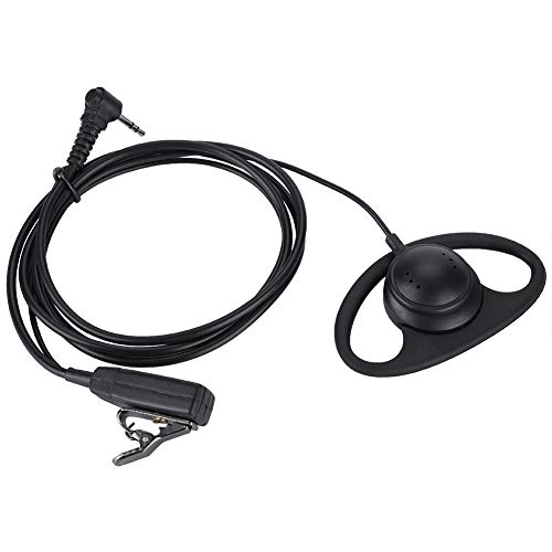 Bewinner Ohrhörer Typ D mit 2,5 mm Stecker Entwickelt für Motorola Funkgeräte mit Mikrofon und PTT Taste für Sicherheitsaktivitäten, Leibwächter und andere Überwachungsbereiche von Bewinner