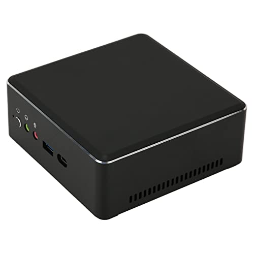 Bewinner PC, Computer mit Quad Core Radeon Vega 8 Grafik, WiFi Desktop Computer, 4K +DP + USB C+ RJ45 Gigabit Ethernet Micro PC (EU-Stecker 4 GB DDR4 + 128 GB SSD) von Bewinner