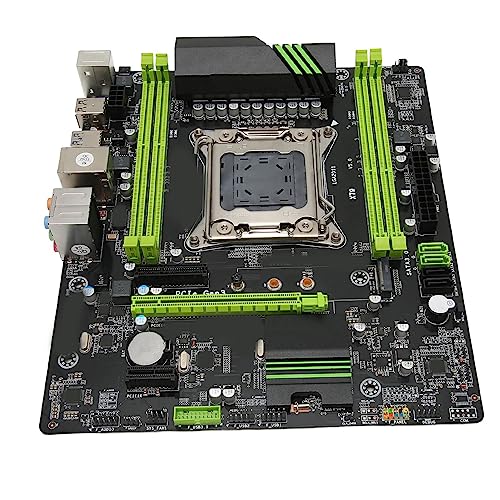 Bewinner PC-ATX-X79-Motherboard, LGA 2011 4-Kanal-DDR3-Desktop-Motherboard, Unterstützt E5 V2 mit SATA 3.0, M.2 32 GB/s, USB 3.0, 1 X PCI E 16X für PC von Bewinner