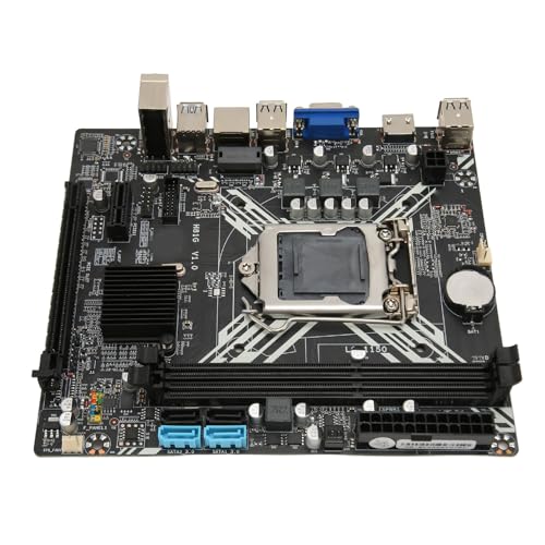 Bewinner PC-Motherboard Computer-Motherboard, H81G-Motherboard LGA1150 DDR3 16 GB SATA3.0, Stabile Leistung, Vollfeste Kondensatoren für Schnelle Reaktion von Bewinner