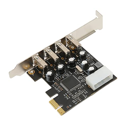 Bewinner PCI E zu USB-Erweiterungskarte, 4 USB 2.0-Ports Unterstützen Hot-Plug-internen USB-Hub-Konverter für Desktop-Unterstützung 10 8 7 für für OS X von Bewinner