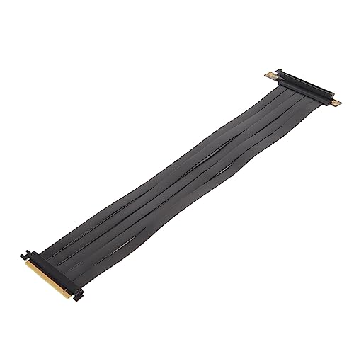 Bewinner PCIE 4.0 16x Extreme High Speed ​​Riser-Kabel, High Speed ​​PCIE Riser-Kabel 180 Grad, GPU-Erweiterungskarte für RX6900XT RX6800XT RTX3090ti (45cm) von Bewinner