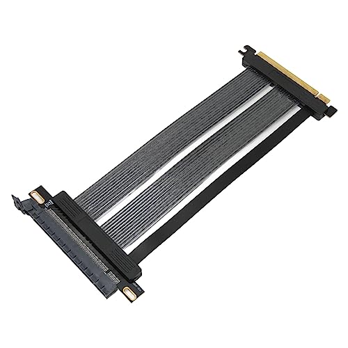 Bewinner PCIE4.0 GPU-Verlängerungskabel, 90-Grad-Stecker, 20 cm Hochgeschwindigkeits-PCI Express4.0 X16 GPU-Riser-Kabel für Grafikkarte RTX4090, RTX3090ti, RTX3080ti, RTX3070ti von Bewinner