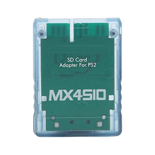 Bewinner PS2 MX4SIO SIO2SD-Kartenleser-Adapter, Handgefertigter Stabiler Ersatz-MX4SIO-TF-Kartenadapter für PS2(Blau) von Bewinner