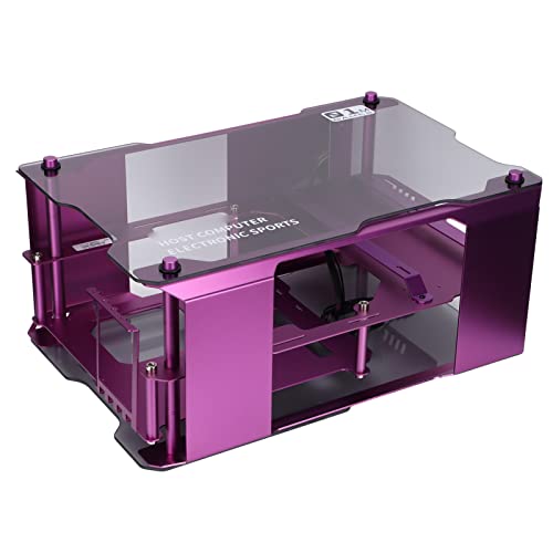 Bewinner Premium ATX-Gehäuse PC-Gaming-Gehäuse, ATX Matx Open Style Wassergekühltes -Gaming-Chassis, Hartglas-Panels Gaming-PC-Gehäuse Computergehäuse von Bewinner