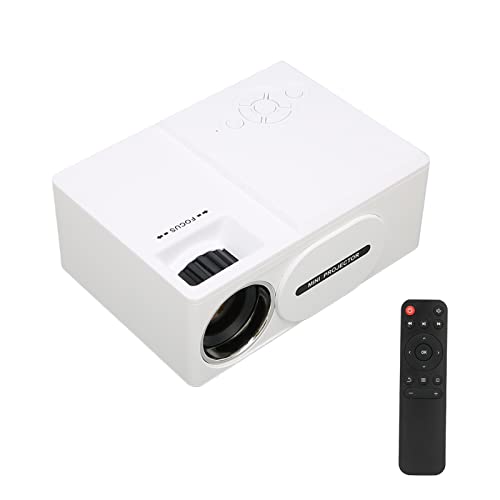 Bewinner Projektor 1080P Full HD Heimminiatur Multimedia Projektor 30.000 Stunden Tragbarer LED Projektor für Heimkino und Outdoor (EU-Stecker) von Bewinner