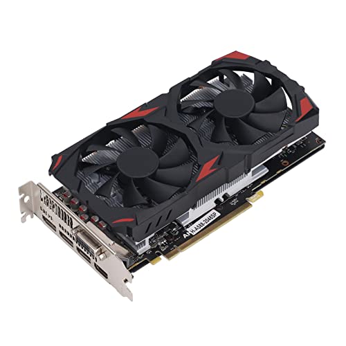 Bewinner RX 580 8 GB GDDR5-Grafikkarte, 256-Bit-2048SP-Grafikkarte, 3 X DisplayPort, HDMI, DVI, 16 X PCI Express 3.0, DirectX 12-Gaming-Grafikkarte für Desktop-Computer-GPU von Bewinner