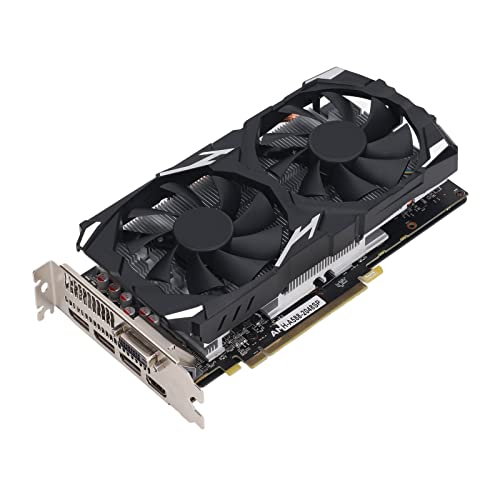 Bewinner RX 580 8 GB GDDR5-Grafikkarte, 256-Bit-2048SP-Grafikkarte, 3 X DisplayPort, HDMI, DVI, 16 X PCI Express 3.0, DirectX 12-Grafikkarte für Desktop-Computer-Gaming-GPU von Bewinner