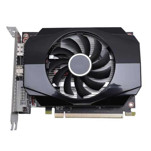 Bewinner RX550 4G 128 -Bit - -Grafikkarte, 1183 MHz -Kernfrequenz, 6000 MHz Speicherfrequenz, 512 Shaders, Metall -Rückplatten, VR -Frequenz, Mehrfachausgangsschnittstellen von Bewinner