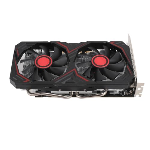 Bewinner RX580, 8 GB GDDR5-Grafikkarte mit Zwei Lüftern, Effizientes, Leises PCI Express für die Arbeit mit Gaming-Computern von Bewinner