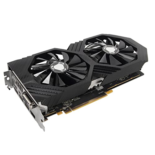 Bewinner RX590-Grafikkarte, 8 GB GDDR5 256-Bit-Gaming-Grafikkarte, 3XDP, HDMI, DVI D, PPCI Express 3.0 PC-Grafikkarte für Desktop-Computer-Gaming-GPU von Bewinner