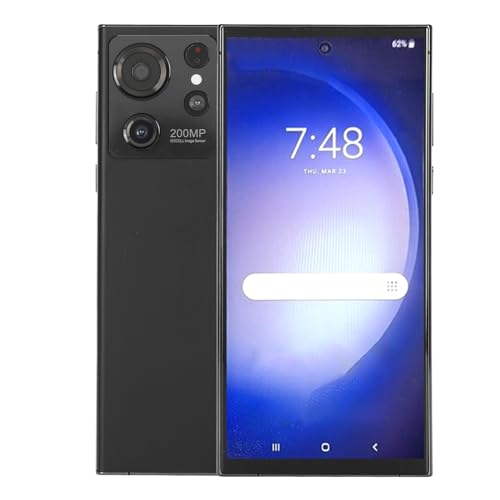 S24 Ultra Entsperrtes Smartphone 12+256 GB, 6,8 Zoll 1440 X 3040 Handy 6800 MAh – Gesichtserkennung, 2,4 G 5 G WiFi, Bluetooth, 32 MP Dual-Kamera (Black) von Bewinner