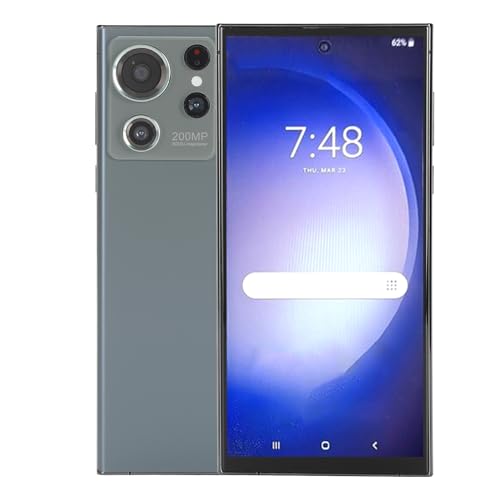 Bewinner S24 Ultra Entsperrtes Smartphone 12+256 GB, 6,8 Zoll 1440 X 3040 Handy 6800 MAh – Gesichtserkennung, 2,4 G 5 G WiFi, Bluetooth, 32 MP Dual-Kamera (Green) von Bewinner
