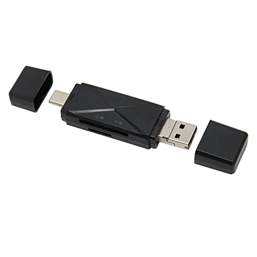 Bewinner SD-Kartenleser, Tragbarer USB C USB2.0 Micro-USB-Flash-Speicherkarten-Adapter-Hub, 104 MBps 3 in 1 Tragbarer Speicherkartenleser SD-Karten-Adapter für Laptop-Handy von Bewinner