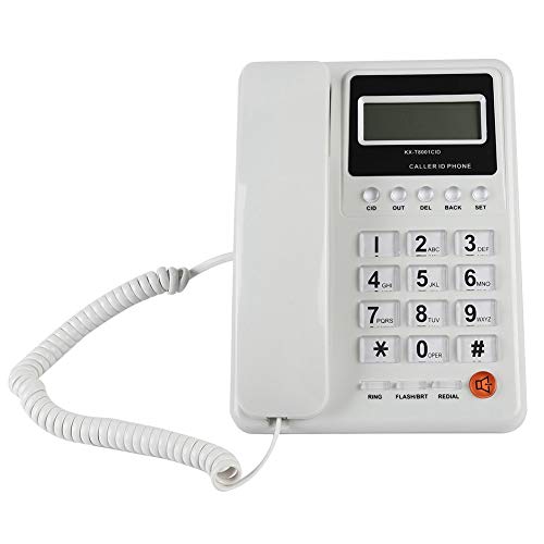 Bewinner Schnurgebundenes Telefon,Wired Corded Tischtelefon,Festnetztelefon mit Anrufbeantworter für Heim/Hotel/Büro mit automatischer Identifikation des DTMF/FSK Dualsystems von Bewinner