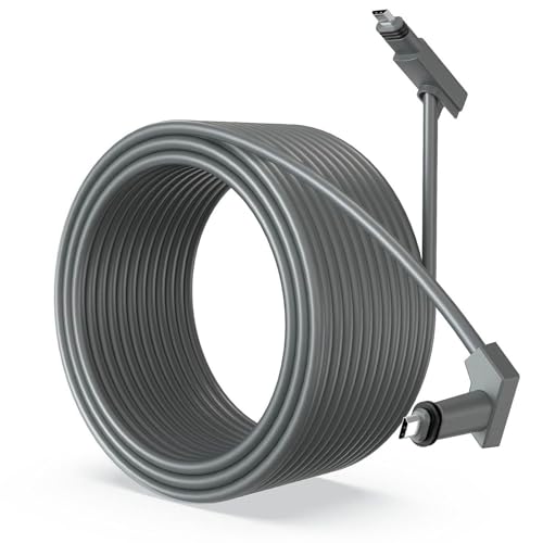 Bewinner Kabel für Ethernet Adapter, Wasserdichtes Satelliten Verlängerungskabel für Rechteckigen Satelliten V2, Grau, 147,6 Fuß, 45 M von Bewinner