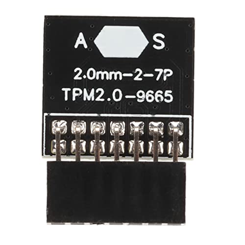 Bewinner TPM 2.0 Modul Chip 14 Pin 2x7P, Plattformschutz, Verschlüsselungsprozessor, DDR4 DDR3, für für Motherboards, Schwarz von Bewinner