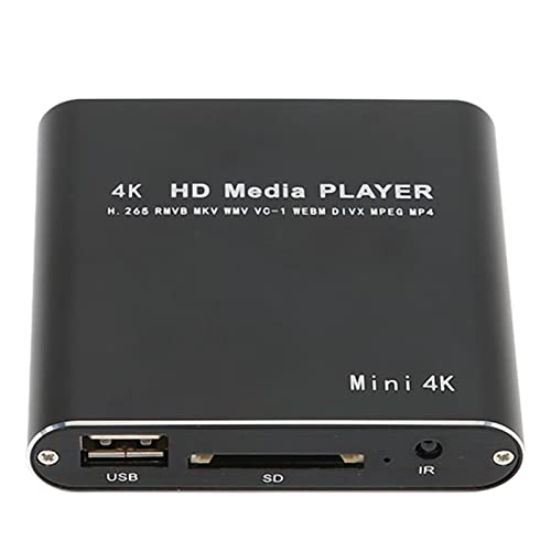 Bewinner Tragbarer 4K Media Player, 1080P HD AV USB HDMI Media Player mit Fernbedienung, Digitaler RMVB MKV RM MP4 Player, Unterstützt Bis zu 5000 G Externe Festplatte für Bewinner Tragbarer 4K Media Player, 1080P HD AV USB HDMI Media Player mit Fernbedienung, Digitaler RMVB MKV RM MP4 Player, Unterstützt Bis zu 5000 G Externe Festplatte für von Bewinner