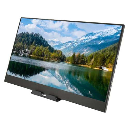 Bewinner Tragbarer 4K-Monitor, 3840 X 2160 15,6 Zoll UHD Tragbarer Laptop-Monitor, USB C HDMI Computer-Gaming-Display mit Zwei Lautsprechern, Reisemonitor für PC Telefon PS5 4 Xbox Switch von Bewinner