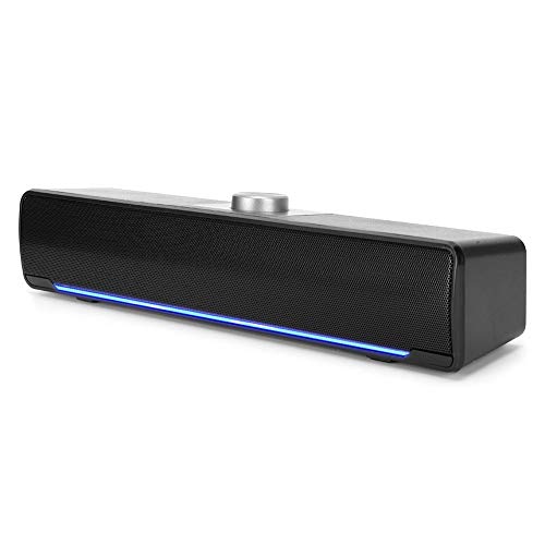 Bewinner Tragbarer Desktop-Lautsprecher, 3W 2,0-Kanal-Multimedia-Lautsprecher, Bass Tech-Multifunktionslautsprecher, Computerzubehör, von Bewinner