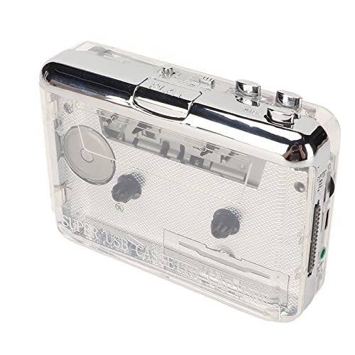 Tragbarer Kassettenspieler, USB C Kassette zu MP3 Konverter für Laptops, PC, Retro Audio Musikkassette zu Digital Konverter mit Kopfhörer, 3,5 mm AUX Ausgang von Bewinner