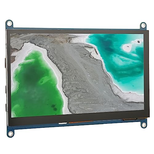 Bewinner Tragbarer Touchscreen-, 7-Zoll-IPS-Dual-Lautsprecher-Außenbildschirm, HD 5-Punkte-kapazitiver Tragbarer für RasPi 4 3 2 1 PC, für OS X-Laptop, TV (Bildschirmmodul und von Bewinner