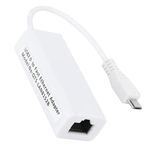 Bewinner USB 2.0-Ethernet-Adapter, 100 Mbit/s Gigabit-USB-LAN-Netzwerkadapter, Kabelgebundene LAN-Verbindung, Micro-USB-zu-RJ45-Ethernet-Adapter für Windows 7/2000/XP/Vista Bewinner USB 2.0-Ethernet-Adapter, 100 Mbit/s Gigabit-USB-LAN-Netzwerkadapter, Kabelgebundene LAN-Verbindung, Micro-USB-zu-RJ45-Ethernet-Adapter für Windows 7/2000/XP/Vista von Bewinner