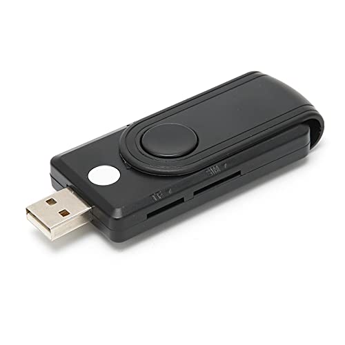 Bewinner USB 2.0-Multi-Kartenleser, SD/TF/SIM-Kartenunterstützung, Tragbarer -CAC-Smartcard-Leser für Alle Kontakt-Smartcards von Bewinner