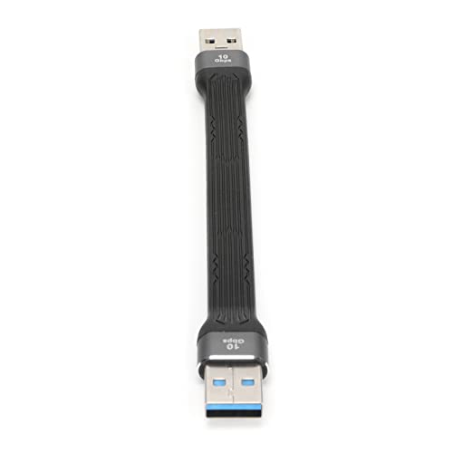 Bewinner USB A auf USB A Kabel, 10 Gbps FPC Soft Datenkabel USB Typ A auf USB A Verlängerungsdatenkabel, Tragbare USB Kabel für Laptop (Von Mann zu Mann) von Bewinner