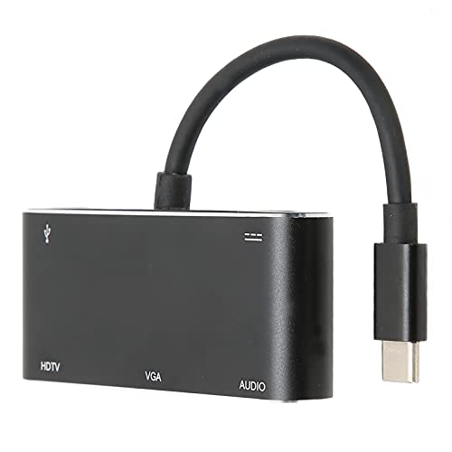 Bewinner USB C Hub, 5 in 1 Multi Port VGA USB PD Ladegerät mit Hoher Geschwindigkeit 5 Gbit/s Kleiner Tragbarer Typ C Hub für Mobiltelefone, Tablets, Laptops und Andere Geräte mit USB C von Bewinner