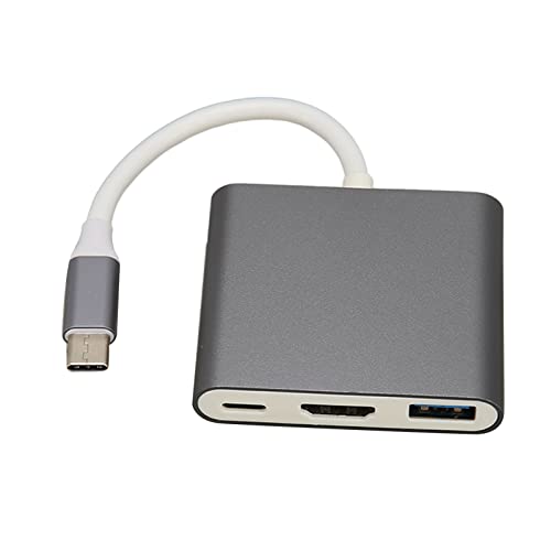 Bewinner USB-C-Hub-Multiport-Adapter, 3-in-1-USB-C-Hub mit HDMI, USB3.0, USB-C, USB-Typ-C-Hub für Windows für Betriebssysteme von Bewinner