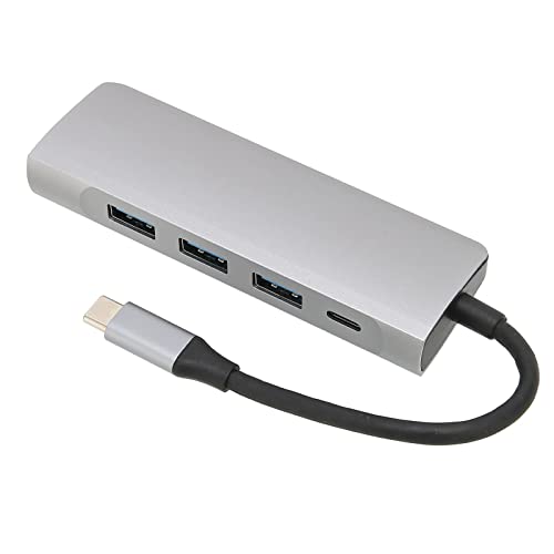 Bewinner USB C Splitter, 5 in 1 USB C Hub für Smartphones/Projektoren/PC, USB C auf /3 X USB 3.0/ USB C Buchse Umschalter, 5 Gbit/s von Bewinner