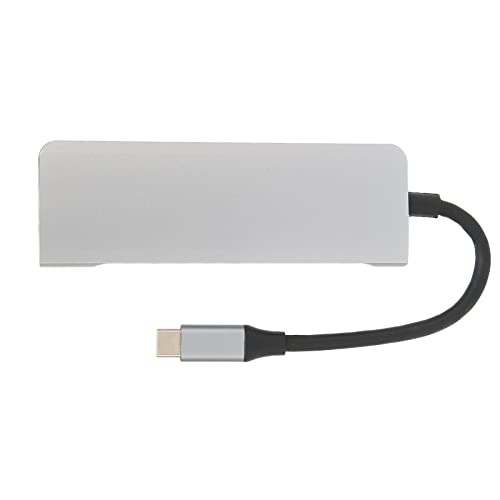 Bewinner USB C Splitter, 5 in 1 USB3.0 Hub 5Gbps USB C Hub, USB C auf /3 X USB 3.0/ USB C Buchse Umschalter für Smartphones, Projektoren, PC Silber von Bewinner