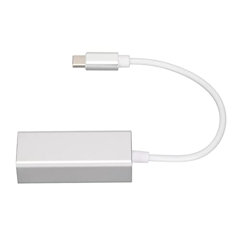 USB C zu Ethernet Adapter, USB C zu RJ45 Netzwerk RJ45 LAN Wired Adapter Stabiler Übertragungskonverter für Laptop mit A Typ C Port Silber (1000 Megabyte) von Bewinner