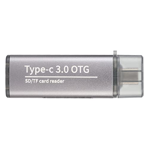 Bewinner USB-SD-Kartenleser-Adapter, 3-in-1-USB-Speicherkartenleser, Tragbarer 5-Gbit/s-OTG-Kartenleser mit Trageband für Telefon, Computer, Laptop von Bewinner