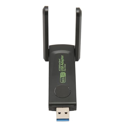 Bewinner USB-WLAN-Adapter, 1300 Mbit/s WLAN-Dongle, USB 3.0 Dualband 5G/2,4G WLAN-Netzwerkadapter, Kühlkörper-Design, Unterstützt 2,4 G 5G, USB 3.0 WLAN-Adapter für PC von Bewinner
