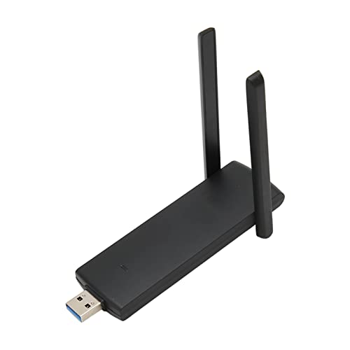 USB-WLAN-Adapter, Schnelle USB 3.0-Verbindung für Desktop-PCs und Laptops mit 2,4-GHz-, 5-GHz-High-Gain-Dual-Band-Antenne, Drahtloser WLAN-Dongle Im AP-Modus für von Bewinner