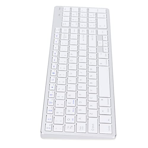 Bewinner Ultraschlanke -Tastatur, 102 Tasten Universal Wireless Keyboard, Wiederaufladbare BT3.0 Multi-Device-Tastatur Stabile Verbindung für, von Bewinner