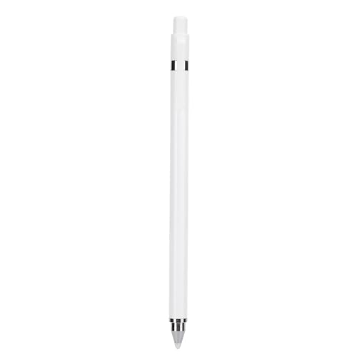 Bewinner Universeller, Nicht Wiederaufladbarer Stylus-Stift für Tablet-Handy-Bildschirm, Aluminiumlegierung + Kunststoff + Faserspitze, DoubleHead Touching (Weiss) von Bewinner