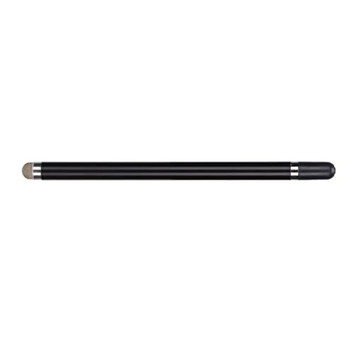 Universeller Hochempfindlicher Stylus-Stift, Kapazitive Disc-Spitze Touchscreen-Stiftstift für Telefon-Tablets, mit 2 Ersatzspitzen, Faserspitze (Schwarz) von Bewinner