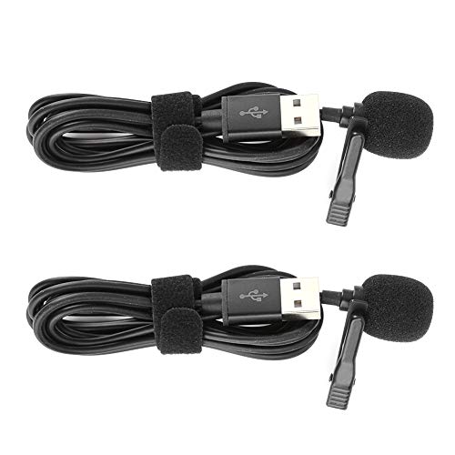 Bewinner Universelles Omnidirektionales Mikrofon, Professionelles -USB-Ansteckmikrofon mit Revershals, Multifunktionales Omnidirektionales USB-Kondensatormikrofon, Tragbares von Bewinner