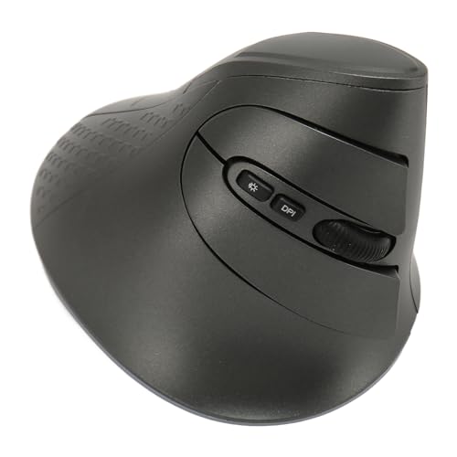 Bewinner Vertikale Ergonomische Maus, 2,4 G Bluetooth 5.0 Kabellose Maus, 800 1200 1600 DPI, Wiederaufladbare Vertikale Maus mit 6 Tasten für Laptop-PC-Desktop von Bewinner