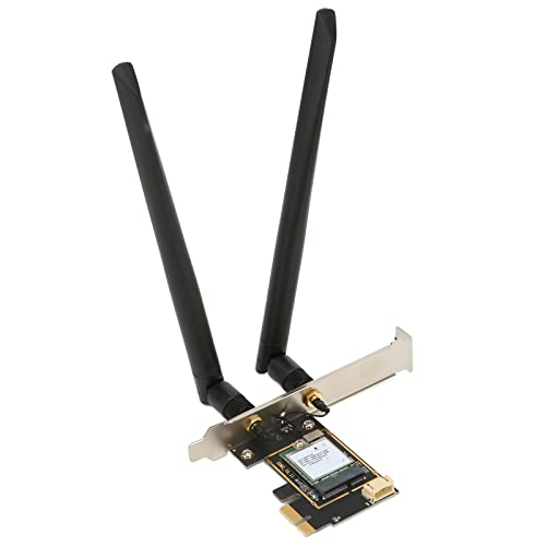Bewinner WiFi 6E PCIe-WLAN-Karte für Desktop-PC, 2,4 G/5 G/6 GHz, Bis zu 2400 Mbit/s, Dual-Antenne, PCI-E-Wireless-Netzwerkkarten, Bluetooth 5.2, Tri-Band-Wireless-Adapter mit MU MIMO von Bewinner