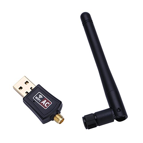 Bewinner WiFi Adapter,USB 2.0 WLAN Stick,Wireless USB WLAN Empfänger mit Externer Dualband 2,4G 150 Mbps / 5G 433 Mbps Antenne,Kompatibel mit Windows XP/7/8/10/Linux/Mac von Bewinner